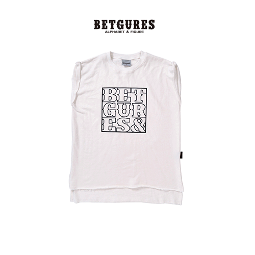 벳규어스 시그니처로고 남녀공용 쭈리민소매 롱 티셔츠 (M/L, 흰색, 검정, 회색)