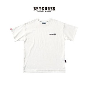 벳규어스 기본 자수 남녀공용 반팔티셔츠 (S/M/L, 흰색)